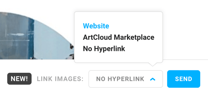 Hyperlink the images in your message