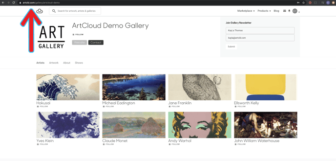 artcloud_demo_site