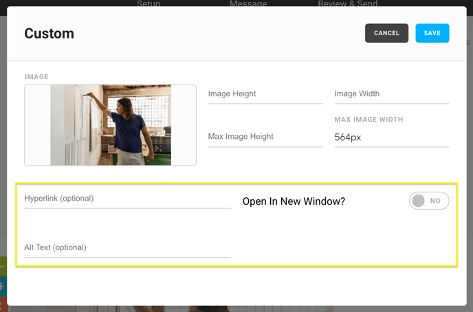 hyperlink options