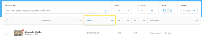 price