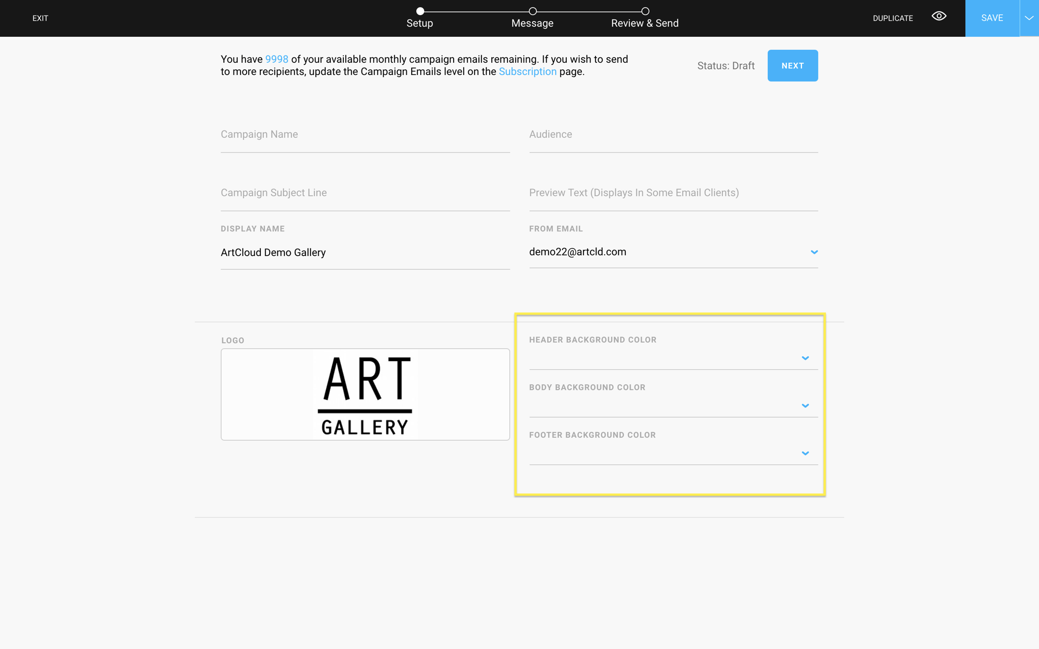 How to change the background color of your Campaign Pro+